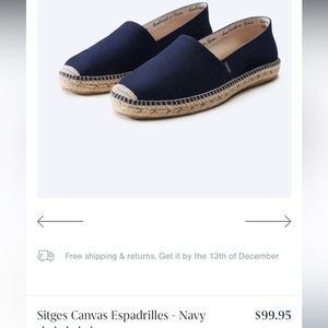 Brand new Viscata Sitges Men’s Espadrilles Navy size 11 US or 44 EU